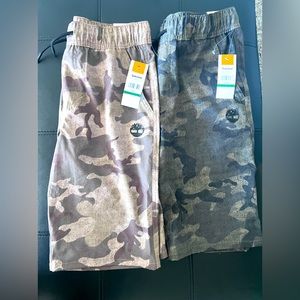 Timberland Shorts Boys Size 14/16 in Dark Olive and Hummus Brand New with Tags